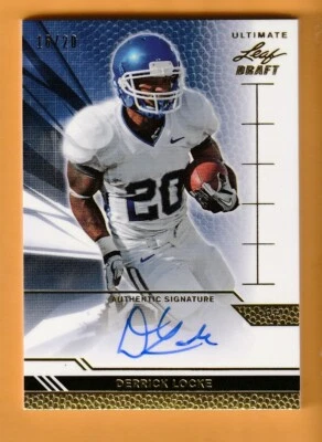 Derrick Locke Kentucky Wildcats AUTO 2011 Leaf Ultimate Draft /20 - Image 1 of 2