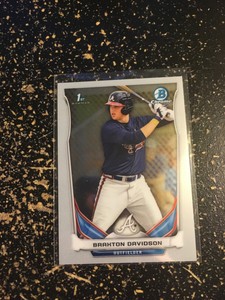 2014 Bowman Draft Chrome 1st Rookie Rc Braxton Davidson #CDP28 Atlanta Braves