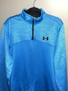 Under Armour 1/4 Zip Fleecepullover Herren XL Blau 1286334 Langarm - Bild 1 von 14