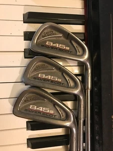 TOMMY ARMOUR 845S SILVER SCOT 1-2-3 IRONS. STIFF, RH SHAFTS, GOOD WRAP GRIPS. - Picture 1 of 7