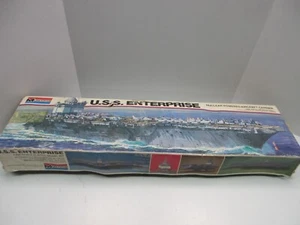 Monogram 1/400 Scale U.S.S. Enterprise Aircraft Carrier Plastic Model Kit 1978 - Picture 1 of 8