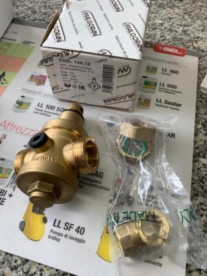 Riduttore di pressione per acqua MALGORANI EUROBRASS raccordi da 1/2" max 25 BAR - Immagine 1 di 2