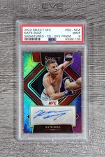 Graded Select UFC Autographed Card - #SG-NDZ 20/25 2022 Select Nate Diaz - PSA 9