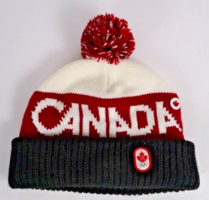 Team Canada Youth S Beanie Toque Hat Winter Olympics Vancouver 2010 Hudson’s Bay - Picture 1 of 13