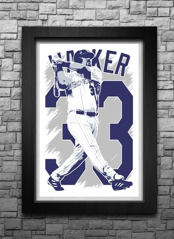 LARRY WALKER art print/poster COLORADO ROCKIES FREE S&H! JERSEY Cover