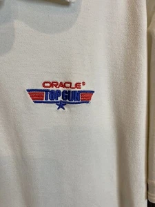 Polo vintage Oracle Top Gun adulto X-grande blanco - Imagen 1 de 7