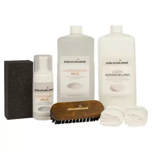 Colourlock Neuleder Set Entretien Grand Nettoyant Doux, Scellage, Éponge & Tissu - Afbeelding 1 van 1