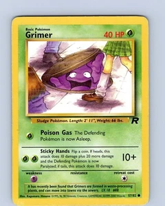 Pokemon TCG Grimer Team Rocket 57/82 Unlimited Common Card WOTC Played LP - Picture 1 of 2