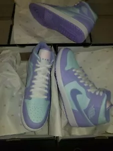Nike Air Jordan 1 Aqua-Purple Pulse scarpe da basket atletico lifestyle 12 - Foto 1 di 7