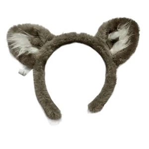 Great Wolf Lodge Ears Faux Fur Headband Gray Kids Youth Halloween Animal Logo - Picture 1 of 5