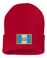 CUSTOM Embroidered GUATEMALA Flag Beanie Hat shirt Patch soccer 6