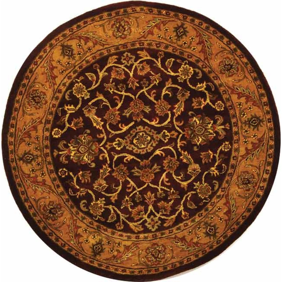 Safavieh Golden Jaipur BURGUNDY Wool Area Rug 6' Round - Image 1 of 1