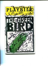 Reg E. Cathey Didi Conn The Green Bird Broadway Cast Signed Autograph Playbill