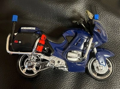 1/18 Blanc Moto Police Spécification BMW R1100RT-P Diecast Bike Miniature - Photo 1/4