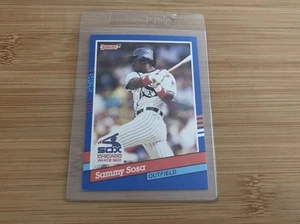 1991 Donruss #147 Chicago White Sox Sammy Sosa Error Card - No . & DOB Mistake - Picture 1 of 2