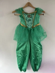Disney Prinzessin 3T Jasmin grün Glitzer beleuchtet Holloween Kostüm Verkleiden - Bild 1 von 5