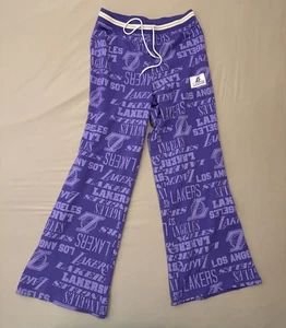Los Angeles Lakers Sweat Pants Mens Medium Purple NBA All Over Lounge Casual - Picture 1 of 7
