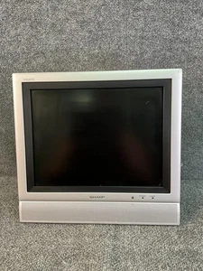 Sharp AQUOS LC-13E1U 13" LCD TV – Retro Gaming Flat Screen AV Input – Works - Picture 1 of 18