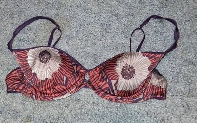 复古 Victoria’s Secret 非常性感 轻薄内衬 阳台文胸 尺寸 34B 紫色  — 第 1/4 张图片