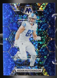 Aidan Hutchinson - 2023 Panini Mosaic 29/75 No Huddle Blue Mosaic #189 - Lions - Picture 1 of 3