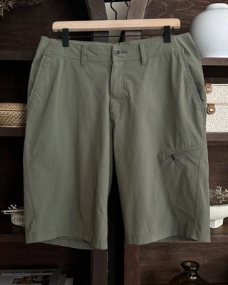 Pantalones Cortos de Camino ExOfficio Sol Cool 11” Verde Talla 32 Senderismo Viaje al Aire Libre Foto 1 de 4