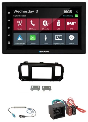Blaupunkt 2DIN MP3 USB Bluetooth DAB Autoradio für Citroen Jumpy Spacetourer ab - Bild 1 von 4