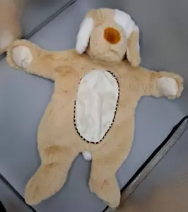 Douglas Baby Cuddle Sshlumpie Puppy Dog Lovey Security Blanket Satin Paw Flat - Picture 1 of 11