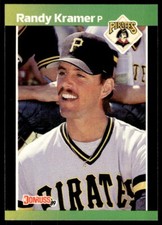 1989 Donruss Baseball Card Randy Kramer Rookie Pittsburgh Pirates #480