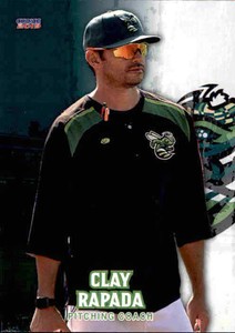 2019 Augusta GreenJackets Choice #32 Clay Rapada Pitching Coach Baseball Card