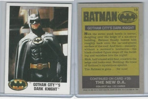 1989 Topps, Batman-Film, #19 Gotham City's Dark Knight - Bild 1 von 1