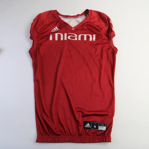 Miami Hurricanes adidas Practice Jersey - Football Men's Red Used Cover