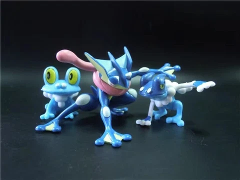 3 pcs/set Greninja Action Figures PVC Toy Animation Model Toy in loose Cover