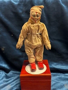 ANTIQUE EARLY 1900 SCHOENHUT 8" WOOD HUMPTY DUMPTY CIRCUS CLOWN ALL ORIGINAL - Picture 1 of 3