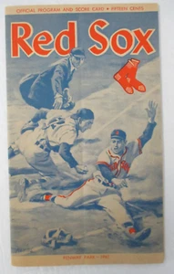 1961 Boston Red Sox vs. Chicago White Sox Scorecard, Yaz Rookie, w/ticket stub - Picture 1 of 3