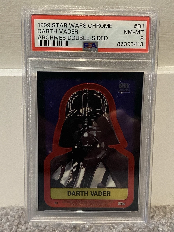 Darth Vader - 1999 Star Wars Chrome Archives Double Sided #D1 - PSA 8 - Image 1 of 1