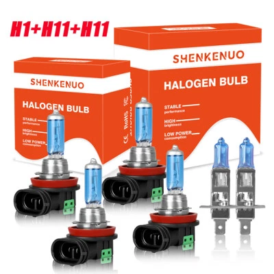 Combo de faros halógenos altos/bajos + faros antiniebla para Ford C-Max 2013-2017 6X Foto 1 de 4