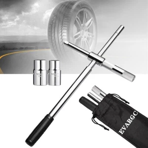4 Way 23" Lug Wrench Tire Changing Repair Tool Cross Steel Wheel Nut - Picture 1 of 8