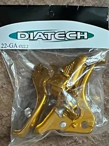 NOS Gold DIATECH #22-GA LEVE FRENO ANTERIORI E POSTERIORI Old School BMX 77 Compe Tech - Foto 1 di 3