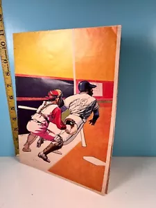 š„Vintage Coca-Cola Baseball Theme Folded Posterš„ - Picture 1 of 3