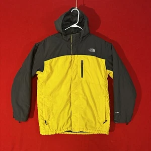 The North Face Boys 18/20 Yellow Black Chimborazo Reversible Hood Jacket Size XL - Picture 1 of 12