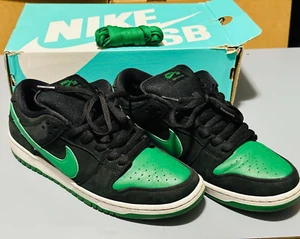 Nike SB Dunk Low Pro PINE GREEN J PACK Size 10 US Men's CLEAN PREOWNED CONDITION - Picture 1 of 16