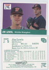 1991 Rock's Dugout Wichita Wranglers Jim Lewis #5