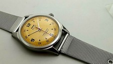 vintage hmt pilot hand winding men's stainless steel India made wrist watch 