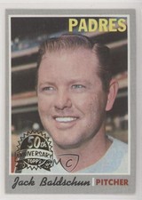 2019 Topps Heritage 1970 Buybacks Jack Baldschun (50th Anniversary Logo on Left)