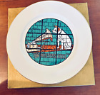 Rca Plate - His Master's Voice, Replica Of Nipper Stained Glass Window (10.3"Ø)