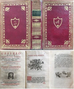 Uffizio della settimana santa dell'abate Alessandro Mazzinelli in Roma 1758 - Picture 1 of 1