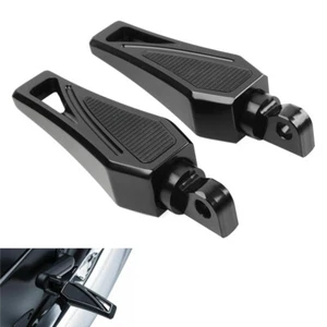 Foot Rest Footpegs For Harley Touring Road King Softail Sportster Black - Picture 1 of 11