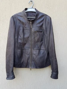 Marc Cain Women's Leather Jacket Bomber Motorcycle Style Size N5. XS - Picture 1 of 13