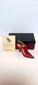 Just the Right Shoe by Raine , Maricopa #25181, Red and Black, New, Box & COA - Picture 1 of 5