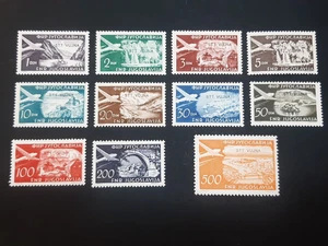 STT Vujna 1954. - Yugoslavia Trieste Zone B Airplanes * MH Full set + Mi 139 - Picture 1 of 5